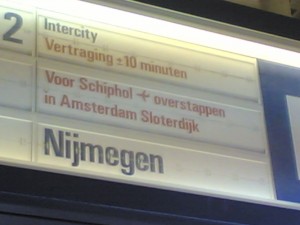 vertraging trein